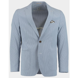 Born with Appetite Colbert drop 8 lind unlined jacket 241038li42/240 blue