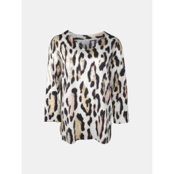 Mucho Gusto Blouse maldives in luipaardprint