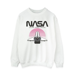 Li-cense Nasa dames sweatshirt met zonsondergang van het ruimteshuttle