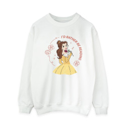 Li-cense Disney dames beauty and the beast i´d rather be reading sweatshirt