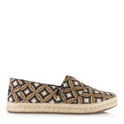 Toms alpargata rope 2.0 | geo black espadrilles dames