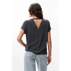 Catwalk Junkie 2502010220 tshirt with open back detail