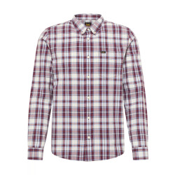 Lee Button down velvet beet