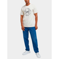 Lee Logo t-shirt ecru