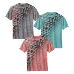 Atlas For Men Heren sportief t-shirt (pak van 3)