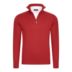 Cappuccino Italia Mock zip pullover