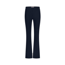 Studio Anneloes flair bonded trousers 94800 6900 dark blue