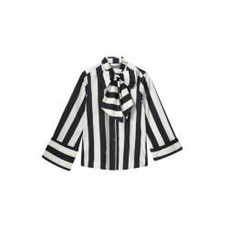 Summum 2s3141-12090 blouse bow stripe printed