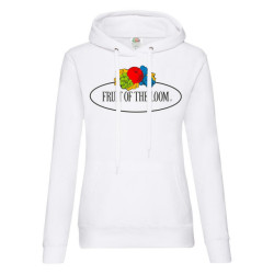 Fruit of the Loom Dames vintage logo bedrukte hoodie