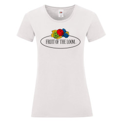 Fruit of the Loom Dames vintage logo t-shirt