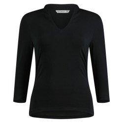 Kustom Kit Dames mandarijnkraag regular 3/4 mouw top