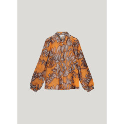 Summum 2s3136-12078 blouse spicy orange print