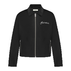 Flaneur Homme Heren signature worker jacket black