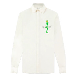 Flaneur Homme Heren lantern shirt white