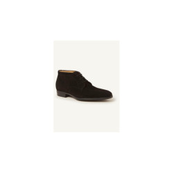 Giorgio 38205 halfhoge suede zwarte veterschoen