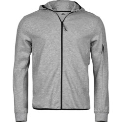 Tee Jays Heren athletic hoodie met volledige rits