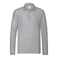 Fruit of the Loom Heren premium poloshirt met lange mouwen