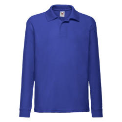 Fruit of the Loom Polo shirt met lange mouwen voor kinderen/kinderen