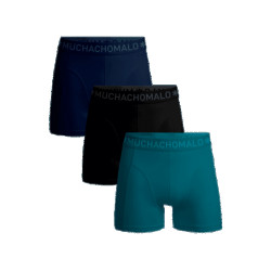 Muchachomalo men 3-pack boxer shorts solid solid1010 603 blue black black