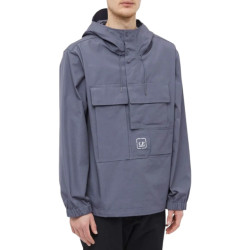 C.P. Company Metropolis tech patch pop over anorak in ombre blue