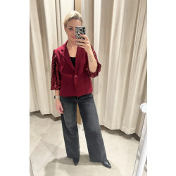 VROUW Limited 55381 blazer with sequins sleeves