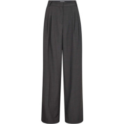 Co'Couture Liane cc pleat ll pant dark grey