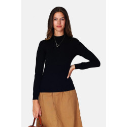 William de Faye Funnel neck zwart