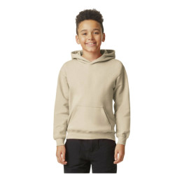 Gildan Kinder/kids softstyle plain fleece midweight hoodie