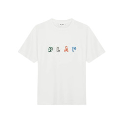 Olaf Hussein Sans embro logo tee t-shirts m200105