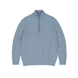 Butcher of Blue Lt clifden half zip truien m2426030