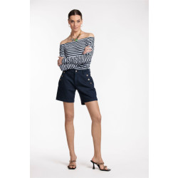 Studio Anneloes 08682 sailon colour denim short dark blue