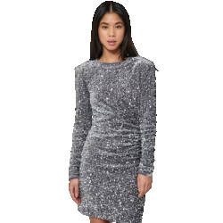 Norr Milan dress silver -