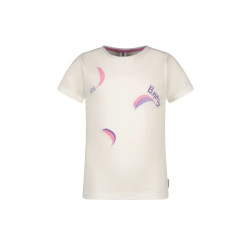 B.Nosy Zomer t-shirt meisjes ecru tammy