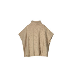 Summum 7s5858-8006 poncho cable knit