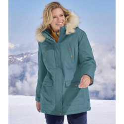 Atlas for Women Dames waterafstotende parka met capuchon