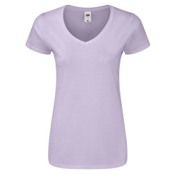 Fruit of the Loom Dames iconisch v hals t-shirt