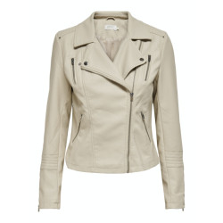 Only onlgemma faux leather biker otw noo 15153079 silver lining