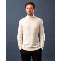 Kollekt Merino-lyocell arguile turtle trui off white