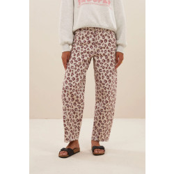 By-Bar Amsterdam 25118027 begum pink cheetah pants