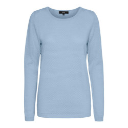 Vero Moda Vmcare structure ls o-neck blou noo licht