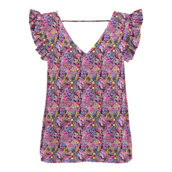 Only Onlfreja sl frill top cs ptm dessin