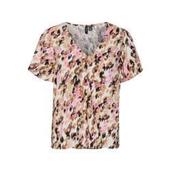 Vero Moda Vmeasy v-neck ss blouse r1 wvn ga dessin