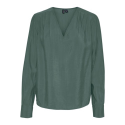 Vero Moda Vmlena ls pleat top wvn noos olijf