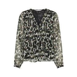 Only Onlluna ls v-neck top cs ptm dessin