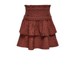 Only Konmolly layerd smock skirt cs ptm brique