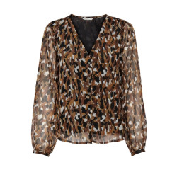 Only Onlluna ls v-neck top cs ptm dessin