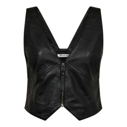 Co'Couture Cc phoebe leather zip vest