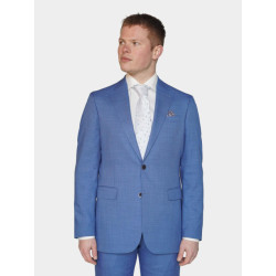 Bos Bright Blue Kostuum fresco modern fit bs20/02818