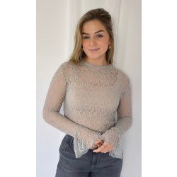 Ready to Wear Maron kanten top