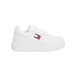 Tommy Hilfiger Leren basketbal sneakers met plateauzool